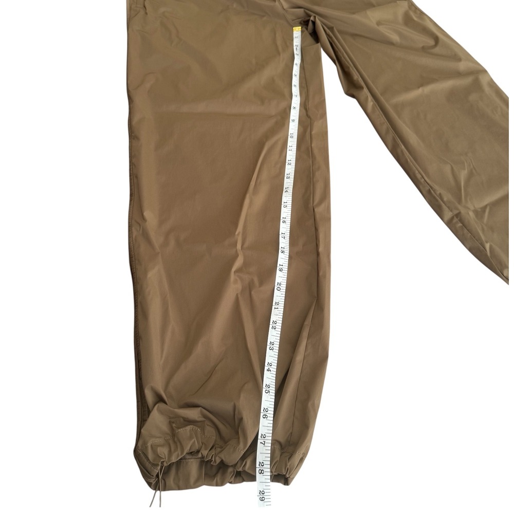Athleta Rise Pants Brown Nylon Track Bungee Adjustable Small Active Streetwear - Picture 8 of 10